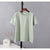 Women Casual Cotton Summer Sets - Green tops / L