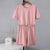 Women Casual Cotton Summer Sets - Pink Sets / S