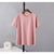 Women Casual Cotton Summer Sets - Pink tops / L