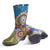 Women Colorful Woolen Genuine Leather Splicing Winter Short Boots