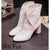 Women Elegant Warm Ankle Boots - whiteD / 10