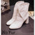 Women Elegant Warm Ankle Boots - whiteD / 3