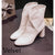 Women Elegant Warm Ankle Boots - whiteR / 10