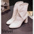 Women Elegant Warm Ankle Boots - whiteR / 3