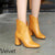 Women Elegant Warm Ankle Boots - yellowR / 10