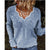 Women Knitted V Neck Sweaters
