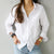 Women Long Sleeve Shirts - White / M