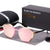 Polarized Sunglasses for Women Round lunette de Soleil femme - Gold Pink - 33902
