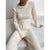 Women 's Sweater Long Sleeve Top and Pants Two Piece Set Autumn Winter Outfits - Birmon