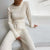 Women 's Sweater Long Sleeve Top and Pants Two Piece Set Autumn Winter Outfits - Birmon