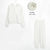 Women’s Basic Cotton Sweatshirts Sets - Light Grey No Lining / L