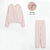 Women’s Basic Cotton Sweatshirts Sets - Pink No Lining / L