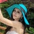 Women’s Summer Beach Big Brim Hat - K60-Sky blue2 / M(55-60cm)Adjustable